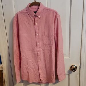Arrow Men's Pink Long Sleeve Button-Down Shirt